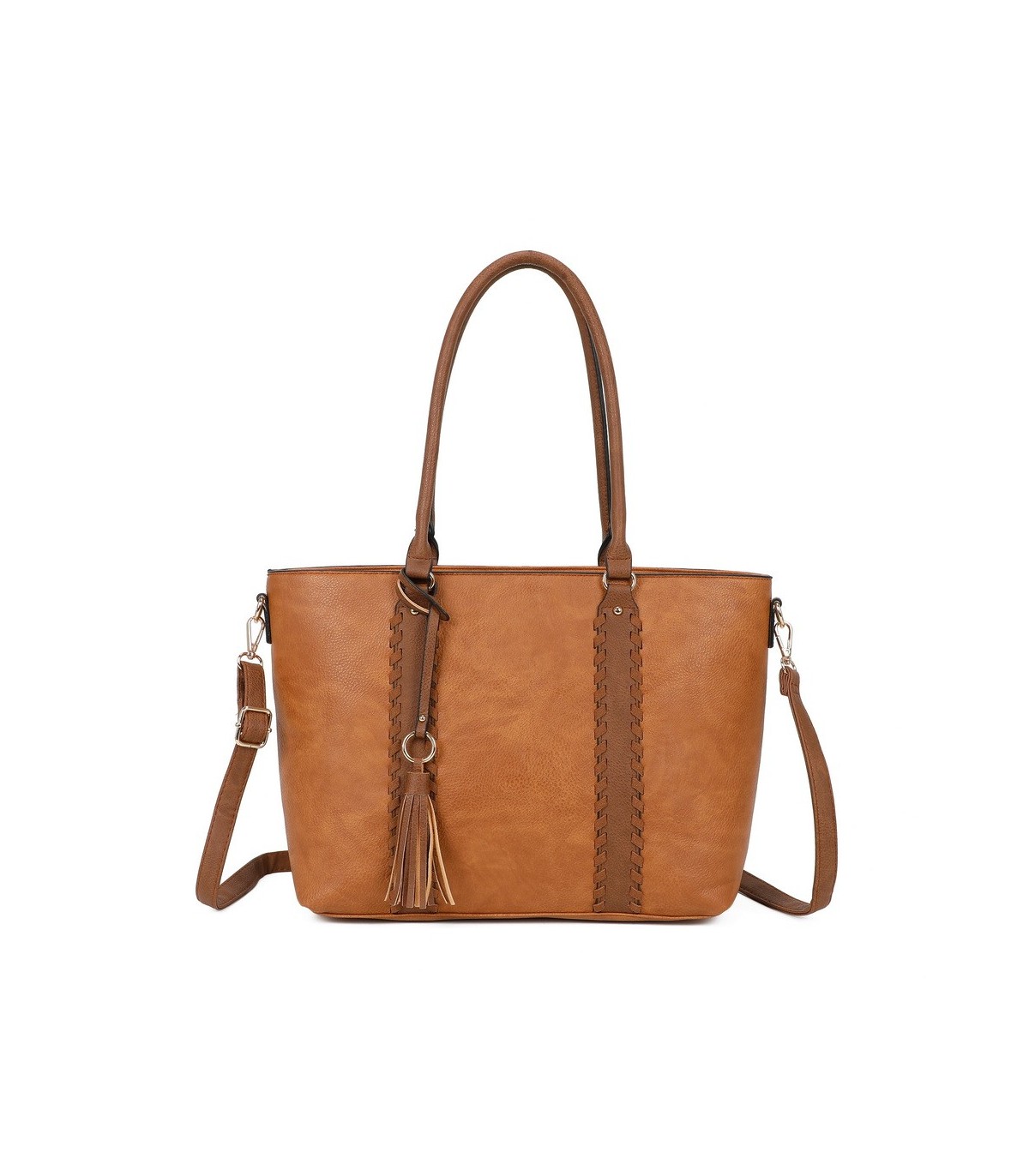 T11748 - Bolso con adorno trenzado y borla