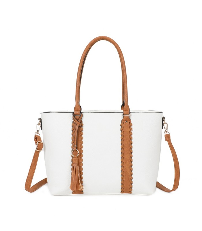T11748 - Bolso con adorno trenzado y borla