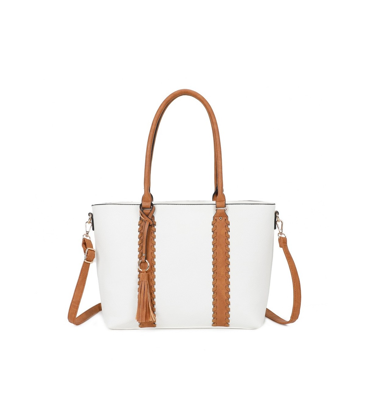 T11748 - Bolso con adorno trenzado y borla