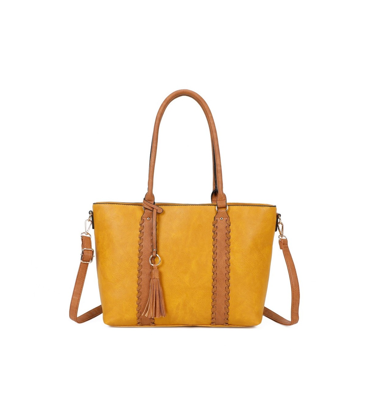 T11748 - Bolso con adorno trenzado y borla