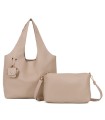 T11756 - Bolso rectangular de asas grandes con neceser y monedero