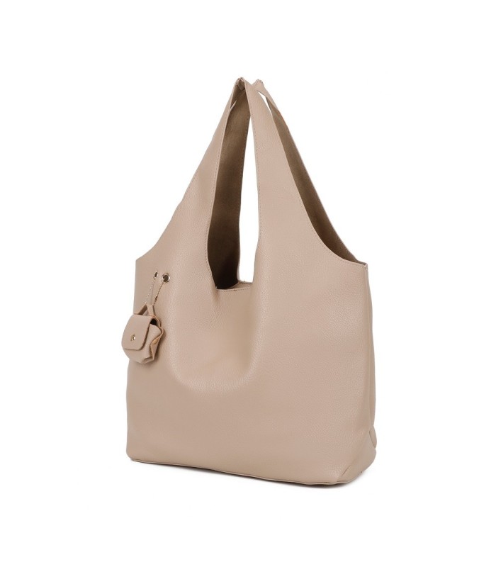 T11756 - Bolso rectangular de asas grandes con neceser y monedero