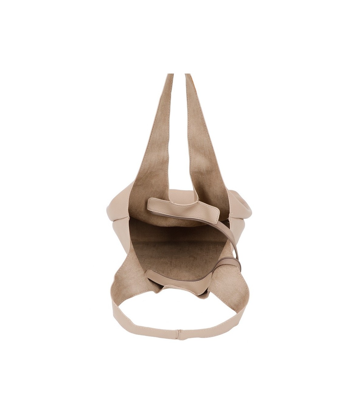 T11756 - Bolso rectangular de asas grandes con neceser y monedero