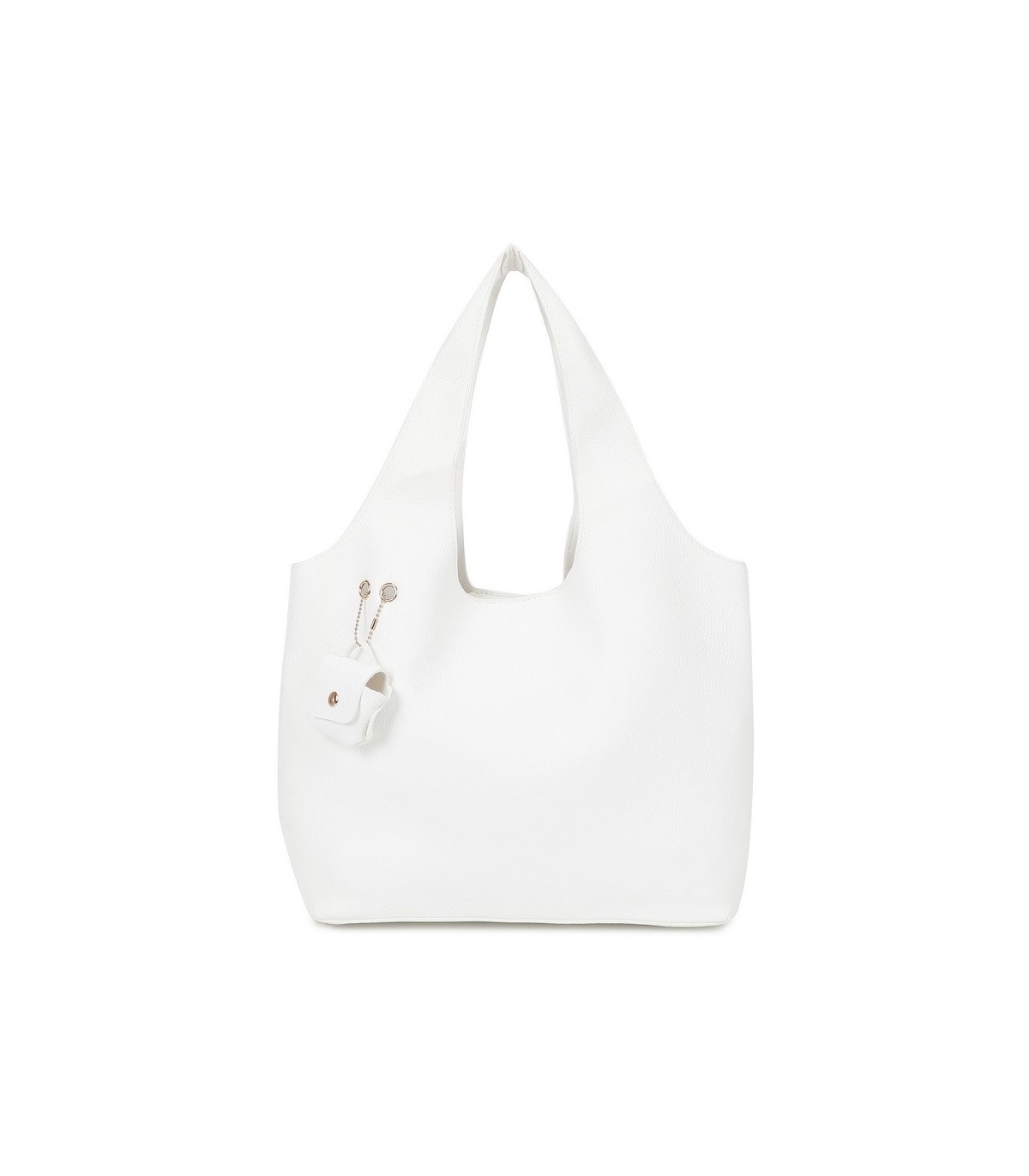 T11756 - Bolso rectangular de asas grandes con neceser y monedero