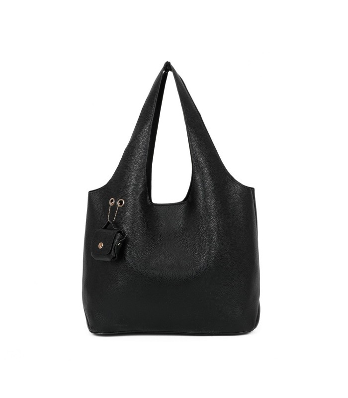 T11756 - Bolso rectangular de asas grandes con neceser y monedero