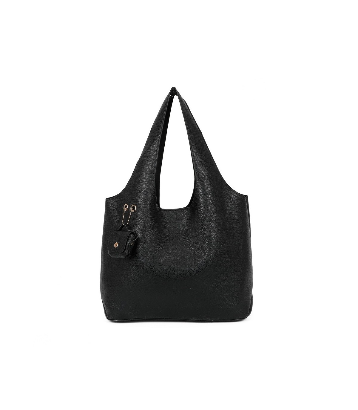 T11756 - Bolso rectangular de asas grandes con neceser y monedero