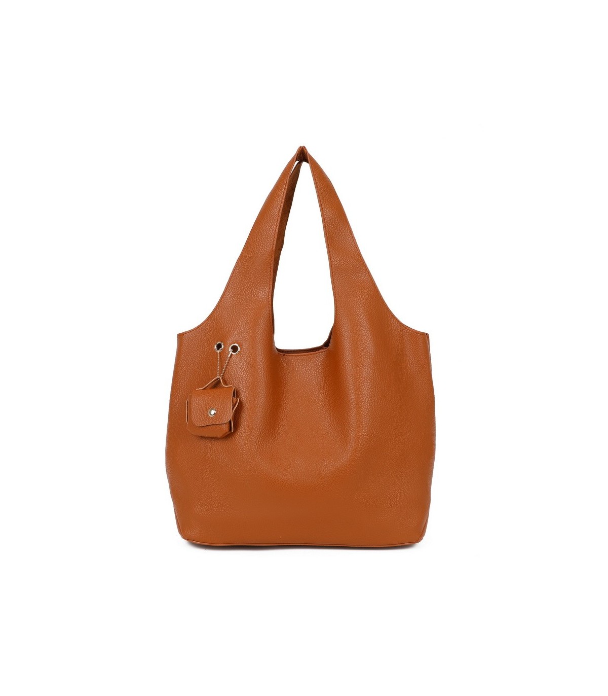 T11756 - Bolso rectangular de asas grandes con neceser y monedero