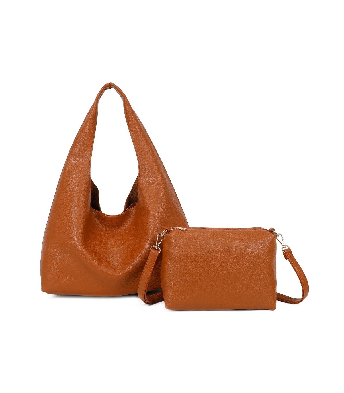 T11761 - Bolso con neceser y letras grabadas