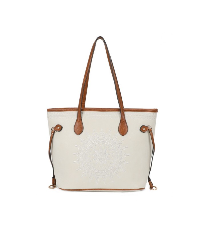 T11733 - Bolso de hombro con bordado de sol