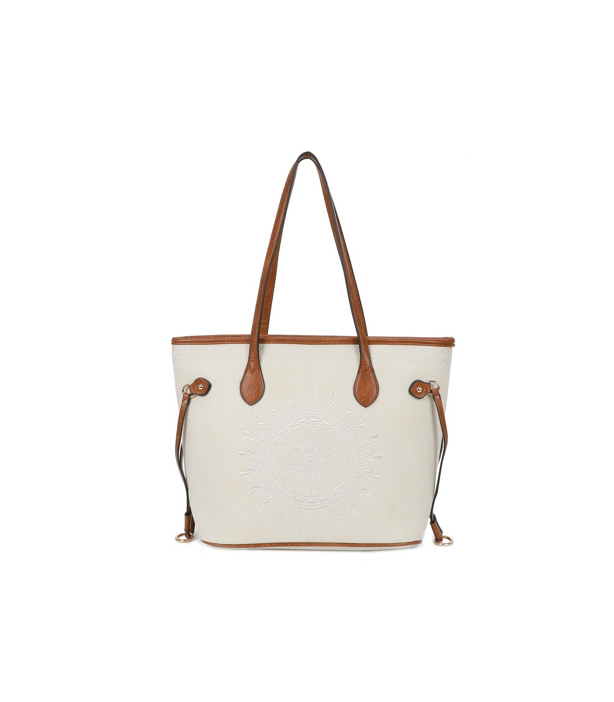 T11733 - Bolso de hombro con bordado de sol