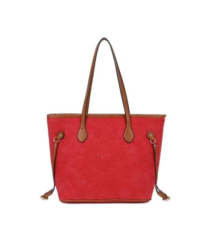T11733 - Bolso de hombro con bordado de sol