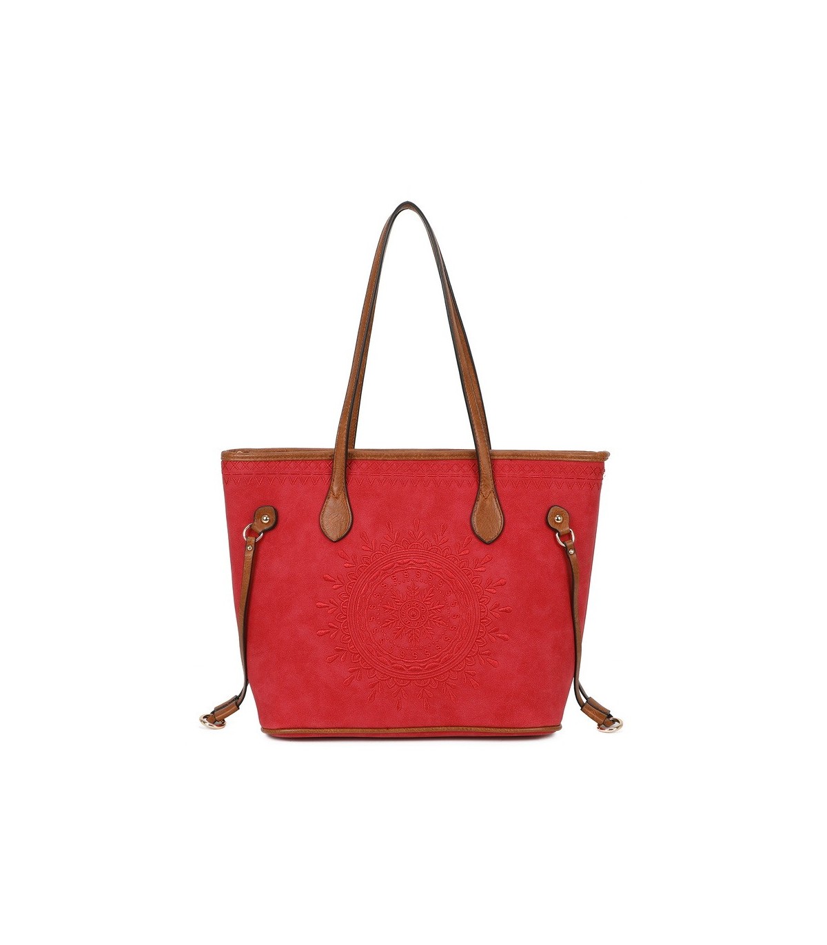 T11733 - Bolso de hombro con bordado de sol