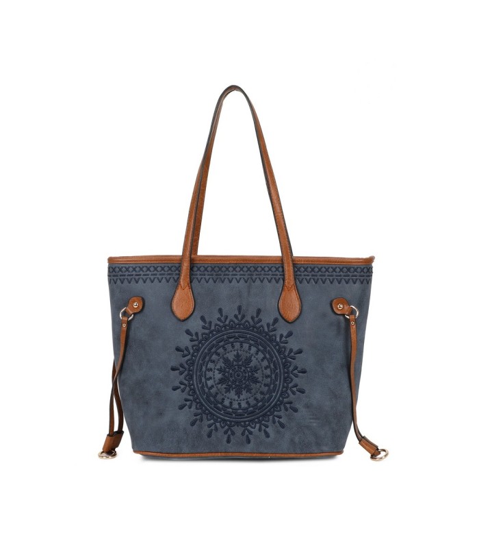 T11733 - Bolso de hombro con bordado de sol