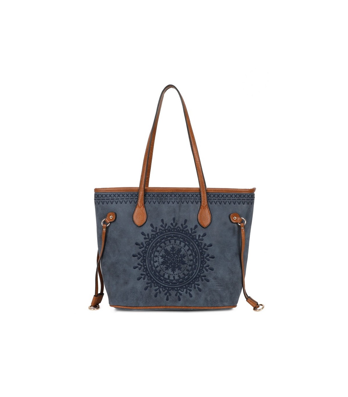 T11733 - Bolso de hombro con bordado de sol
