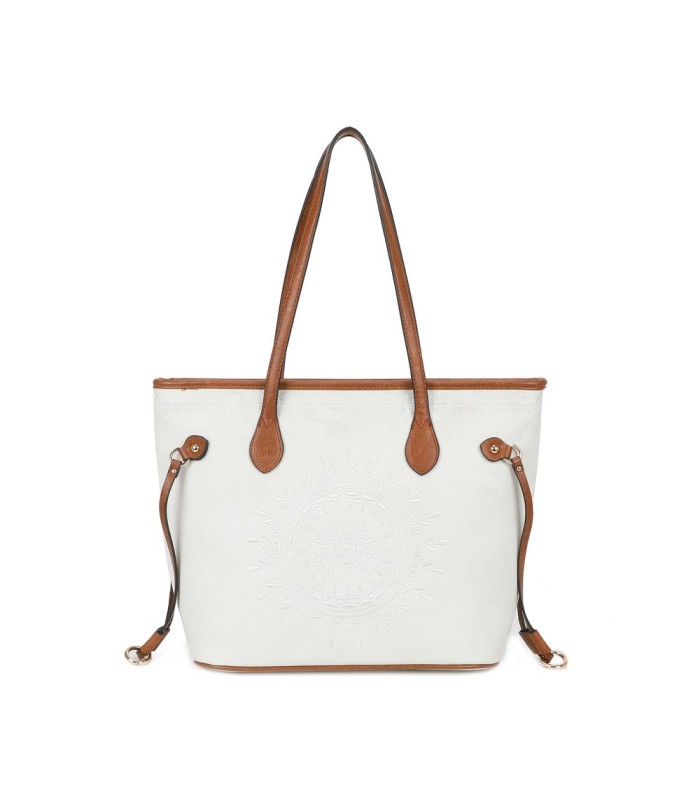 T11733 - Bolso de hombro con bordado de sol