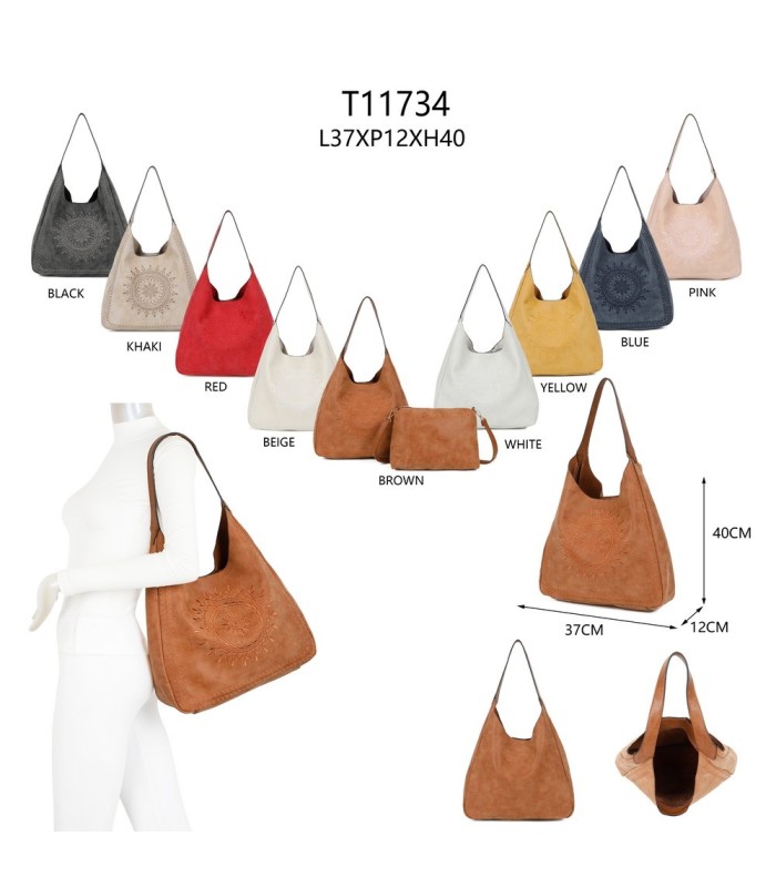 T11734 - Bolso con neceser a juego y muy amplio