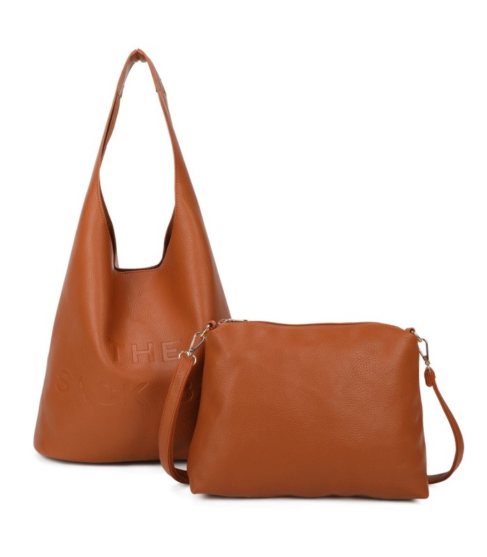 T11758 - Bolso de asa grande con letras marcadas