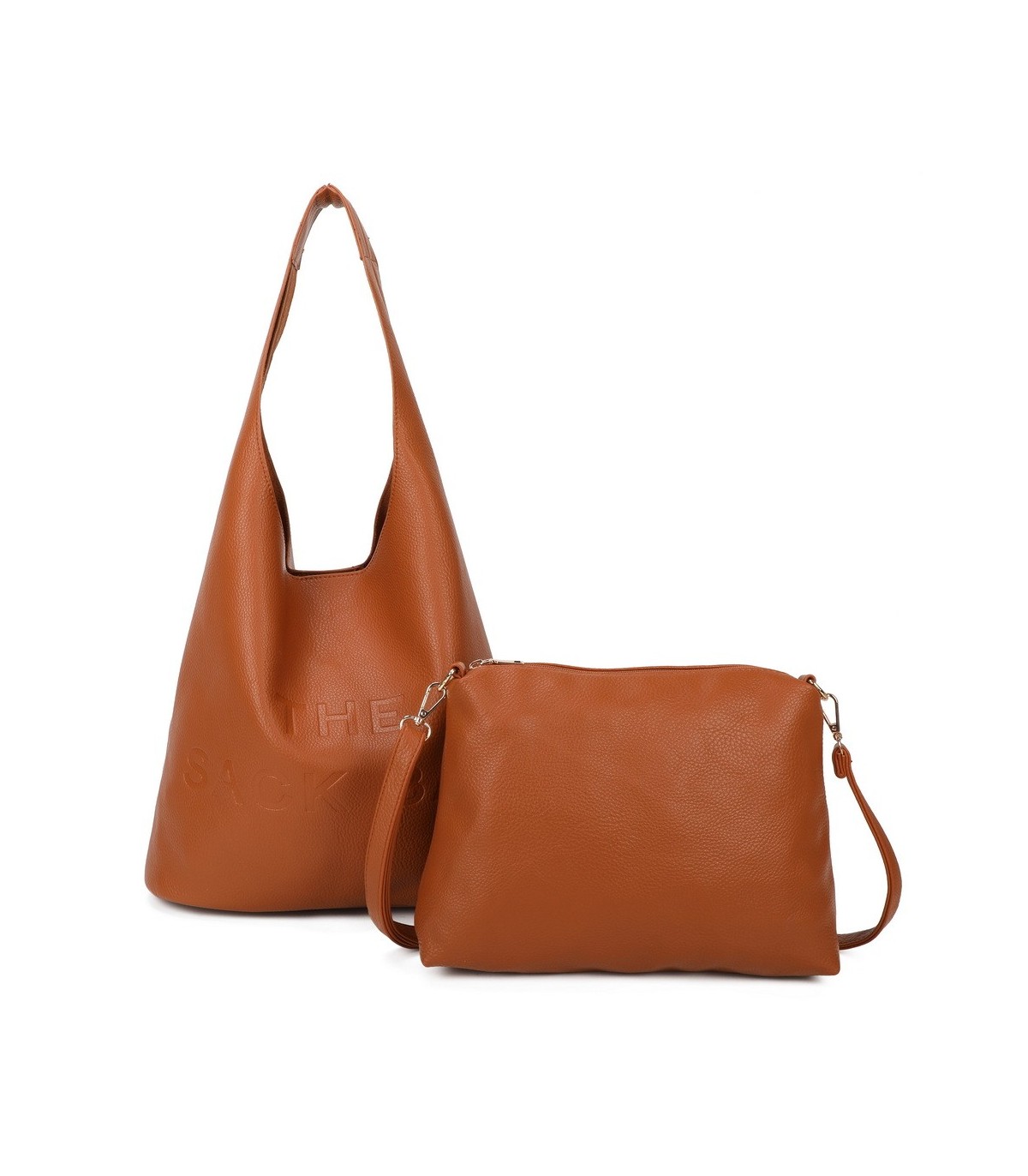 T11758 - Bolso de asa grande con letras marcadas