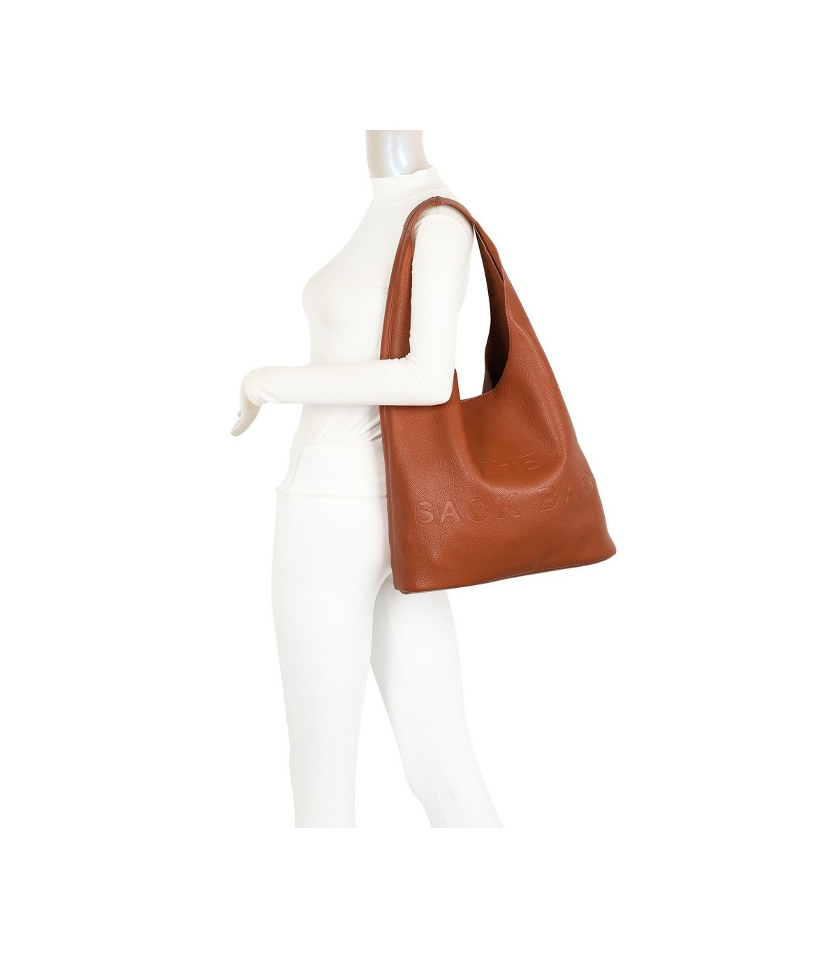 T11758 - Bolso de asa grande con letras marcadas
