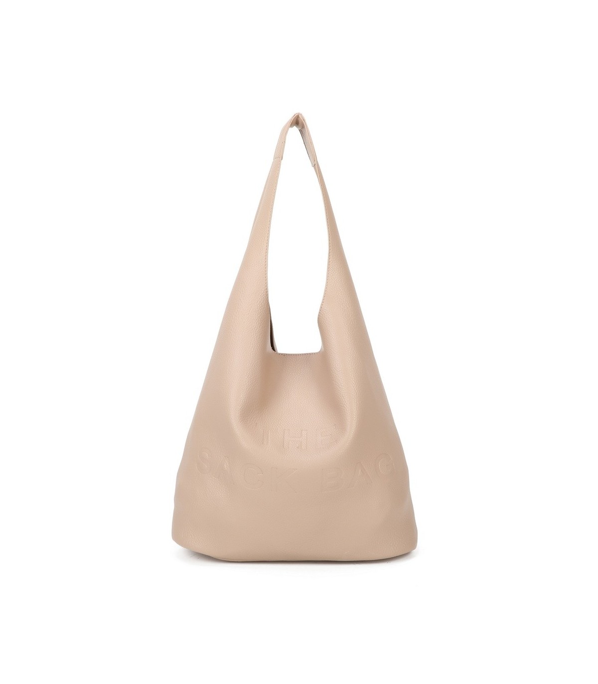 T11758 - Bolso de asa grande con letras marcadas