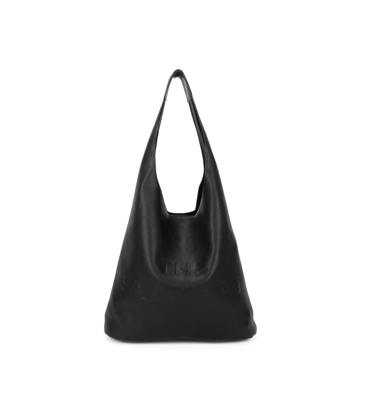 T11758 - Bolso de asa grande con letras marcadas