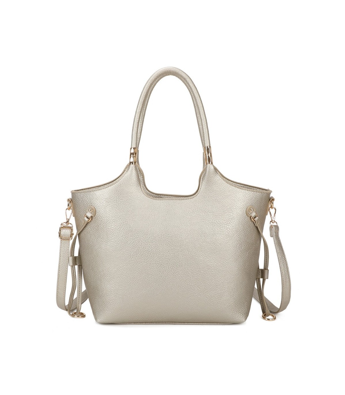 T11763 - Bolso con bandolera y asa decorada