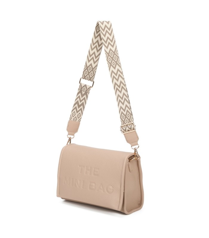 T11764 - Bolso mini con bandolera de picos de colores
