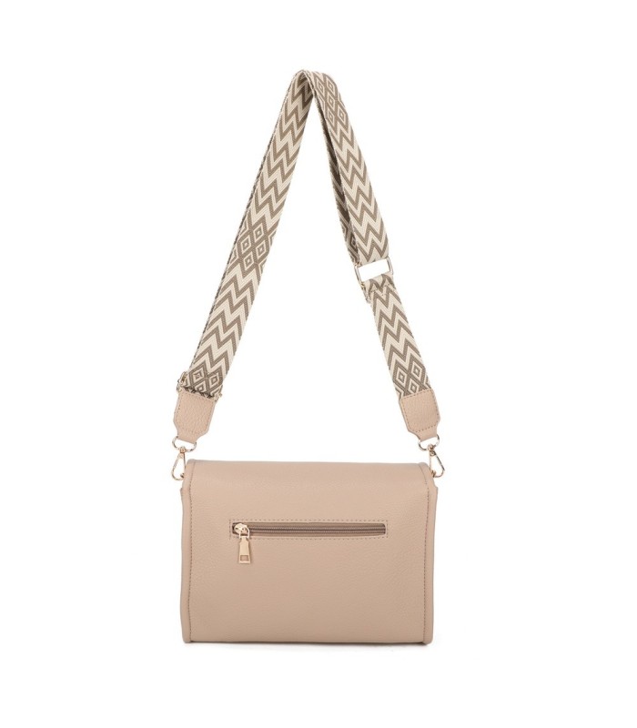 T11764 - Bolso mini con bandolera de picos de colores