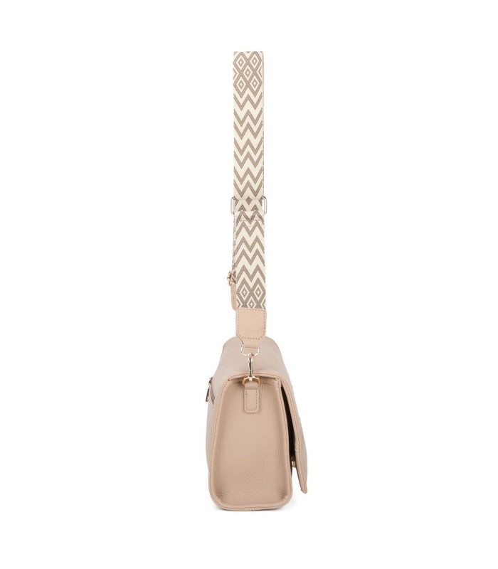 T11764 - Bolso mini con bandolera de picos de colores