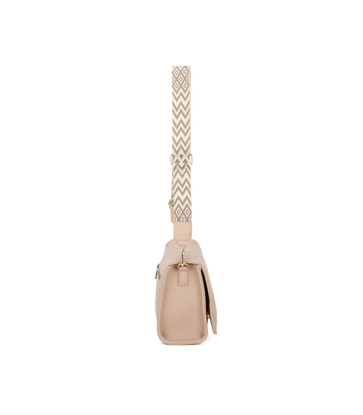 T11764 - Bolso mini con bandolera de picos de colores