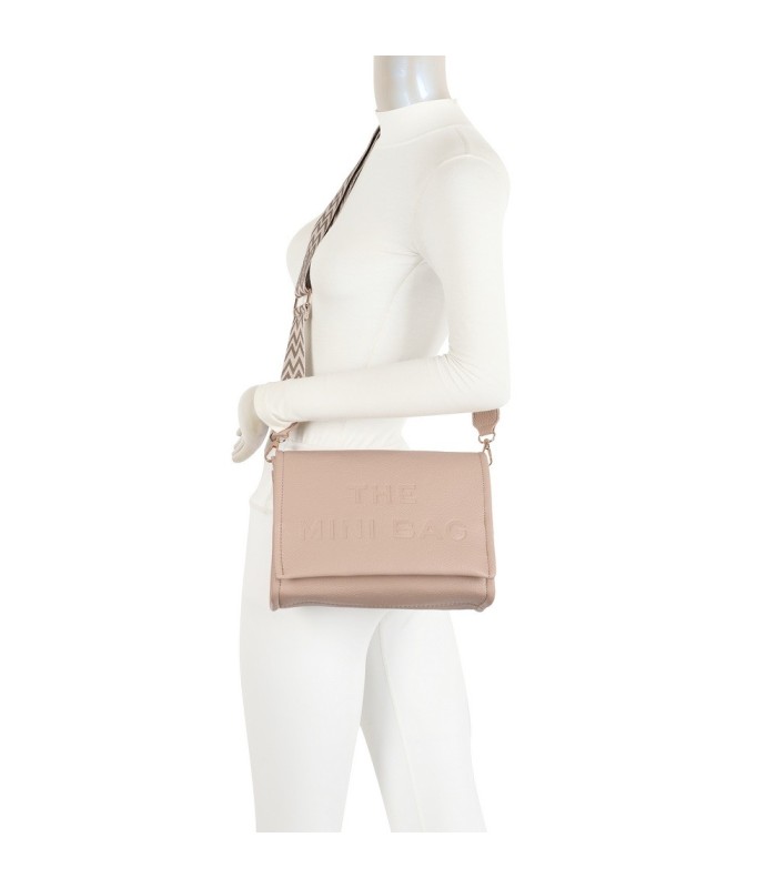 T11764 - Bolso mini con bandolera de picos de colores