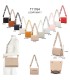 T11764 - Bolso mini con bandolera de picos de colores