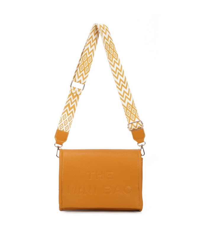 T11764 - Bolso mini con bandolera de picos de colores