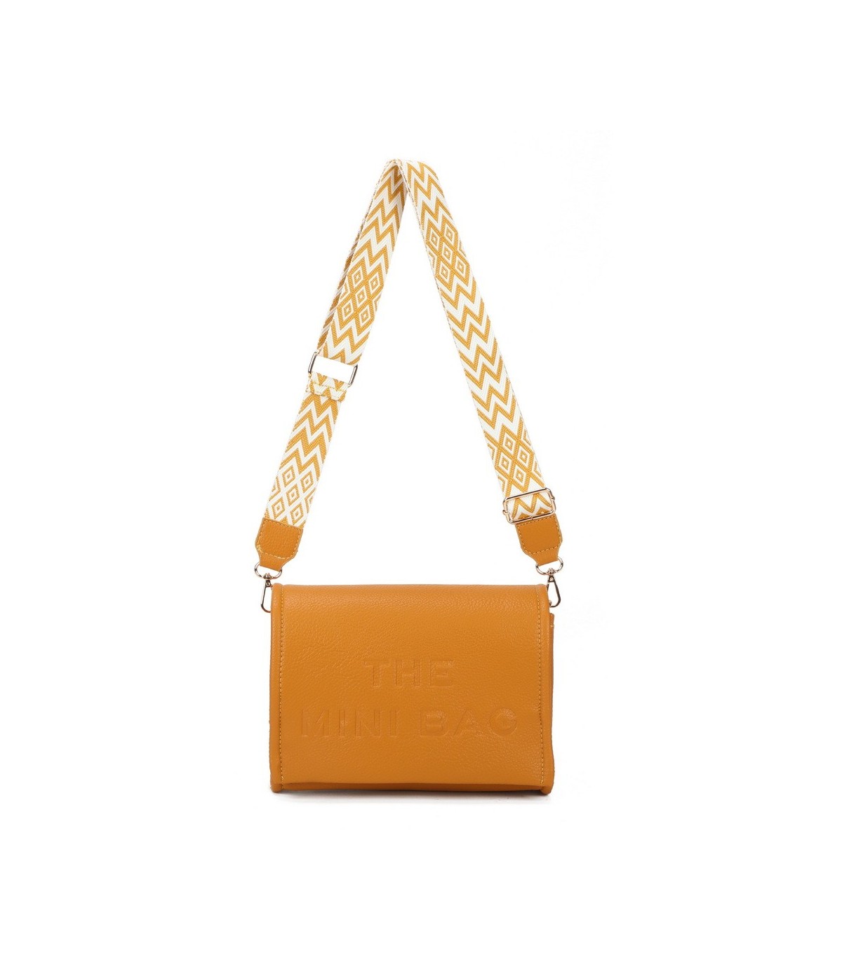 T11764 - Bolso mini con bandolera de picos de colores