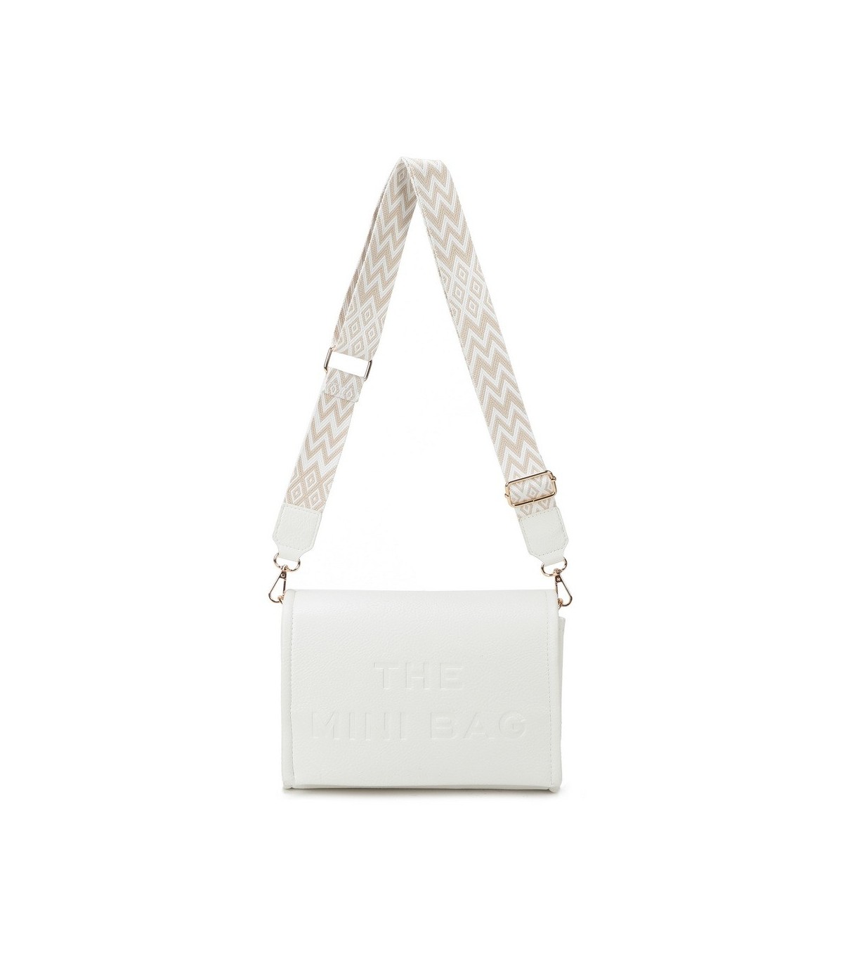 T11764 - Bolso mini con bandolera de picos de colores