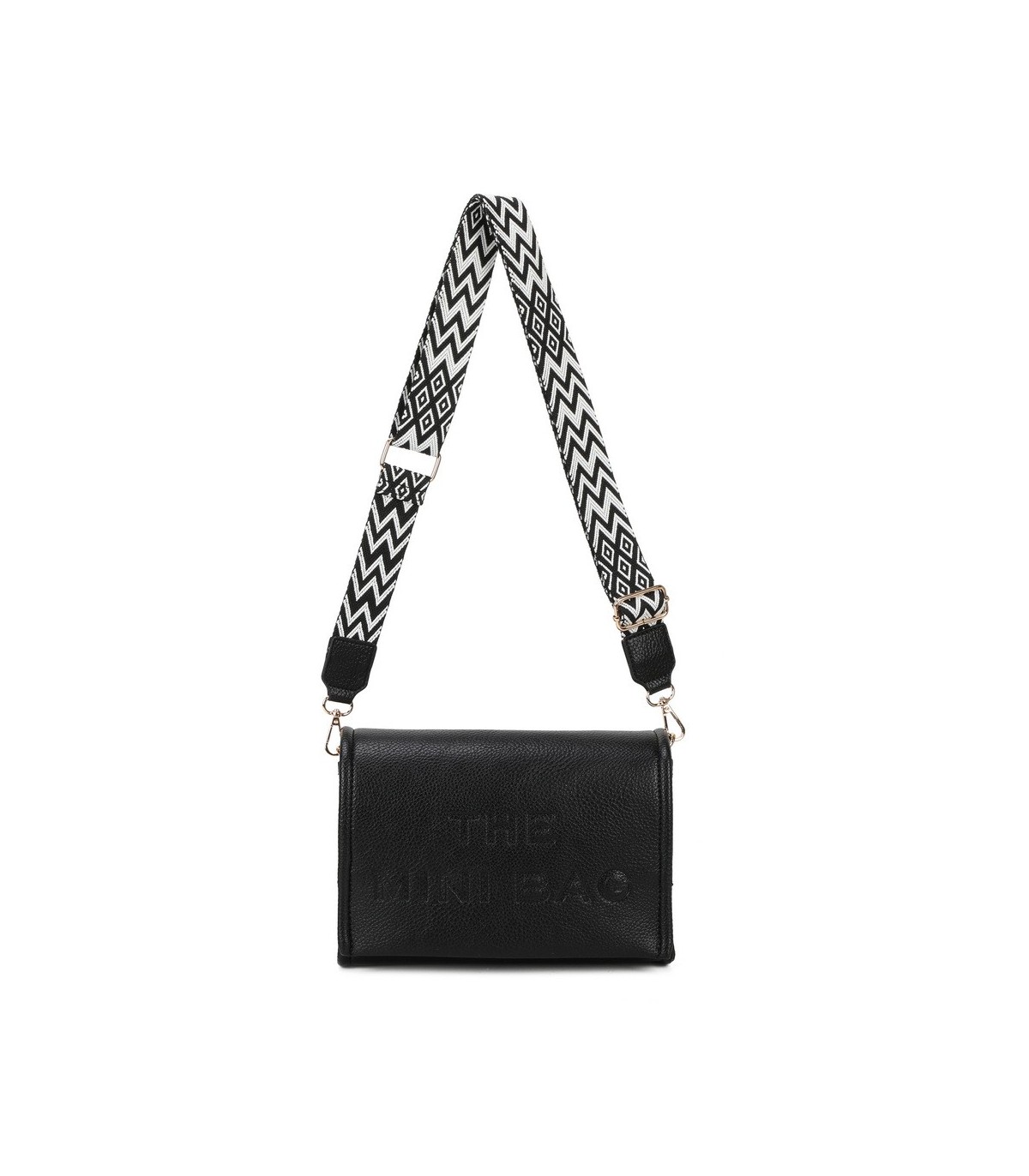 T11764 - Bolso mini con bandolera de picos de colores