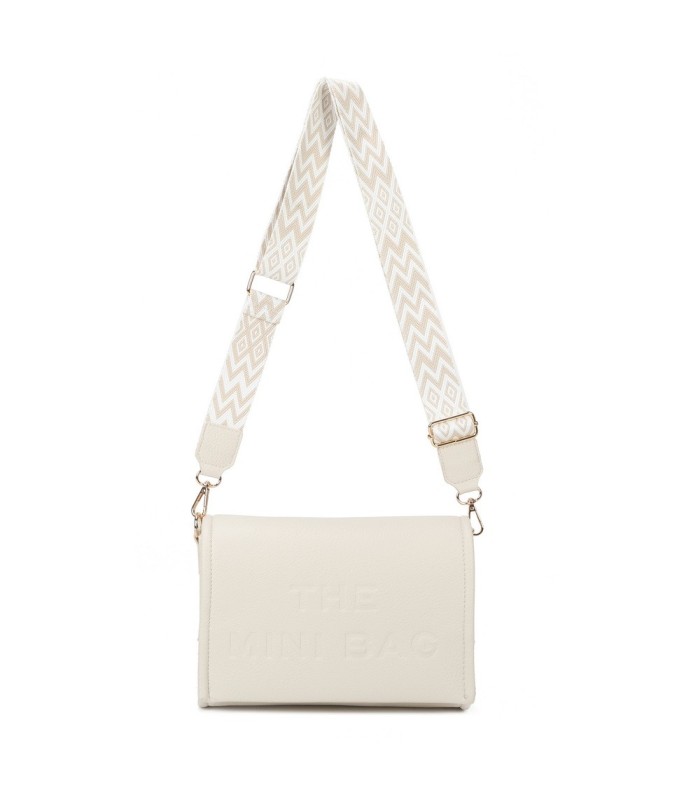 T11764 - Bolso mini con bandolera de picos de colores