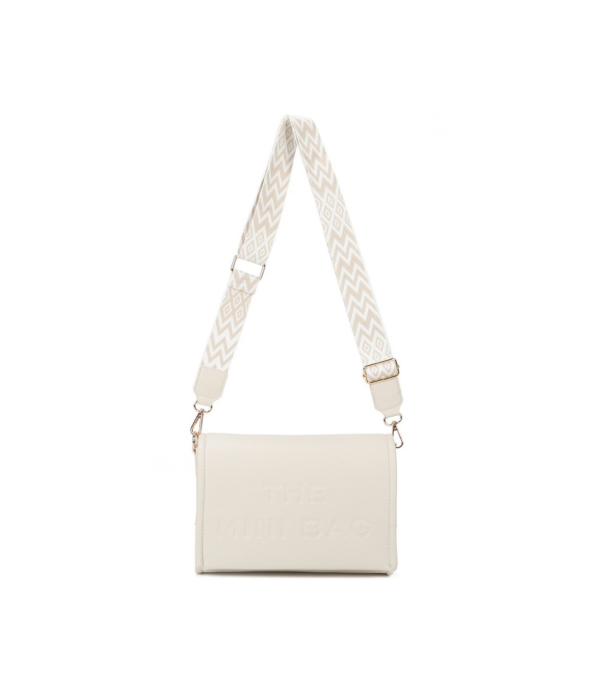 T11764 - Bolso mini con bandolera de picos de colores