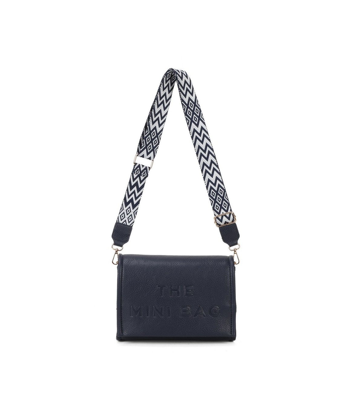 T11764 - Bolso mini con bandolera de picos de colores