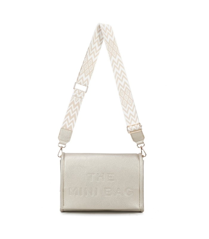 T11764 - Bolso mini con bandolera de picos de colores