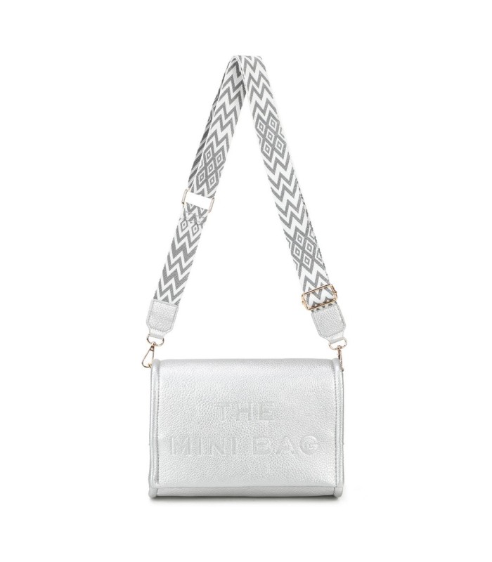 T11764 - Bolso mini con bandolera de picos de colores