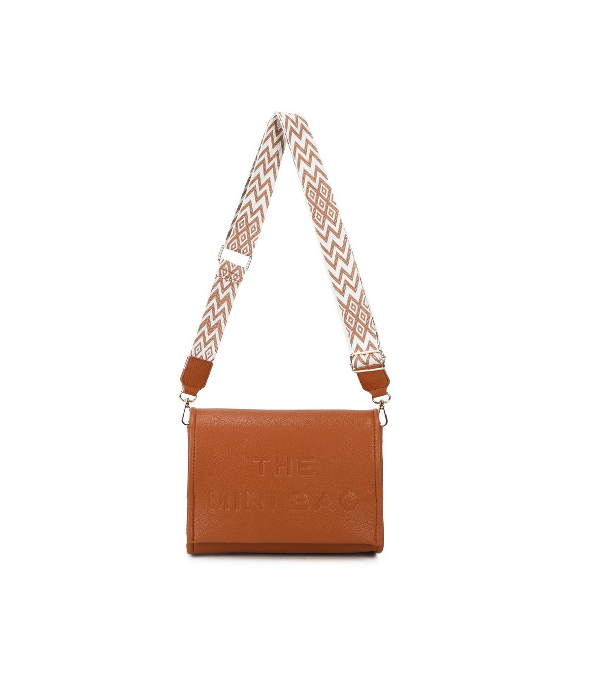 T11764 - Bolso mini con bandolera de picos de colores