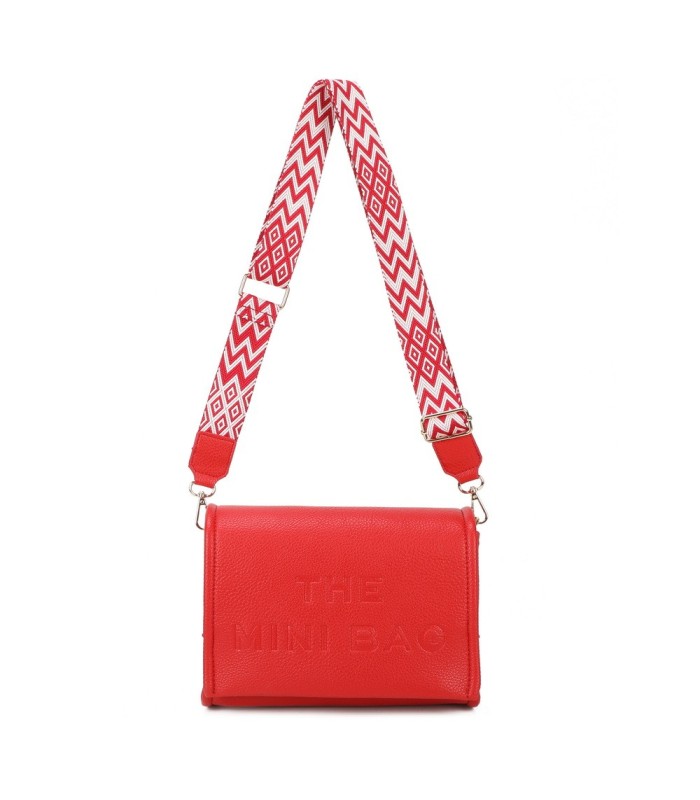 T11764 - Bolso mini con bandolera de picos de colores