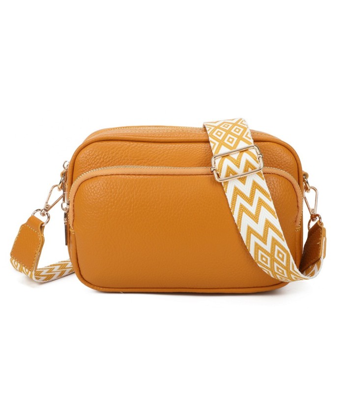 T11766 - Bolso bandolera con motivos geométricos