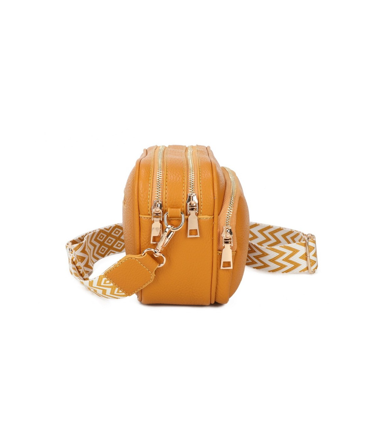 T11766 - Bolso bandolera con motivos geométricos