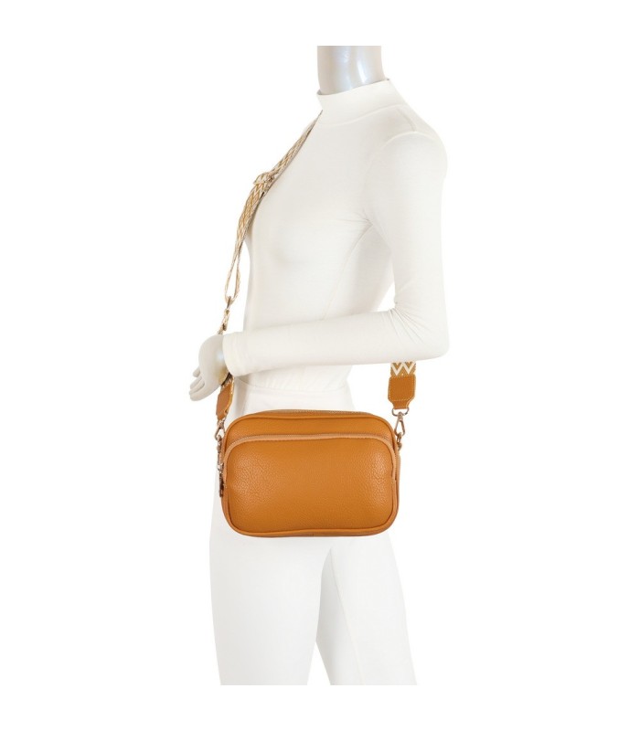 T11766 - Bolso bandolera con motivos geométricos