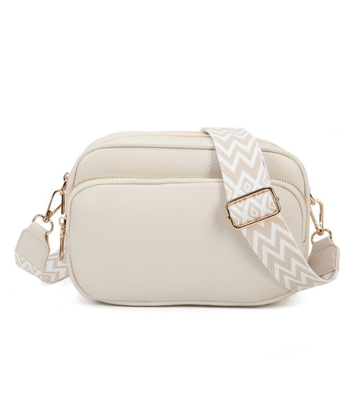 T11766 - Bolso bandolera con motivos geométricos