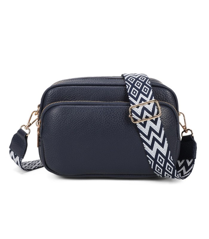T11766 - Bolso bandolera con motivos geométricos
