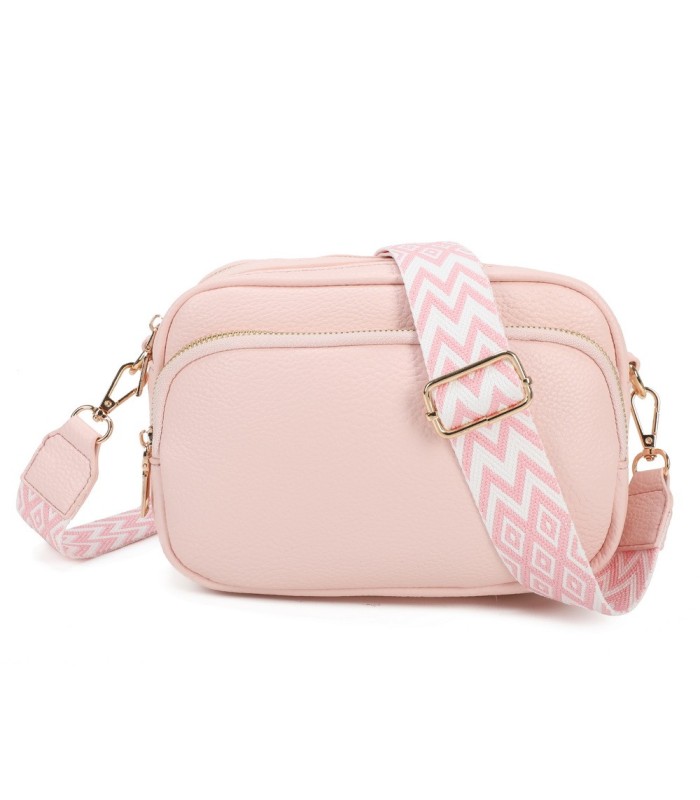 T11766 - Bolso bandolera con motivos geométricos