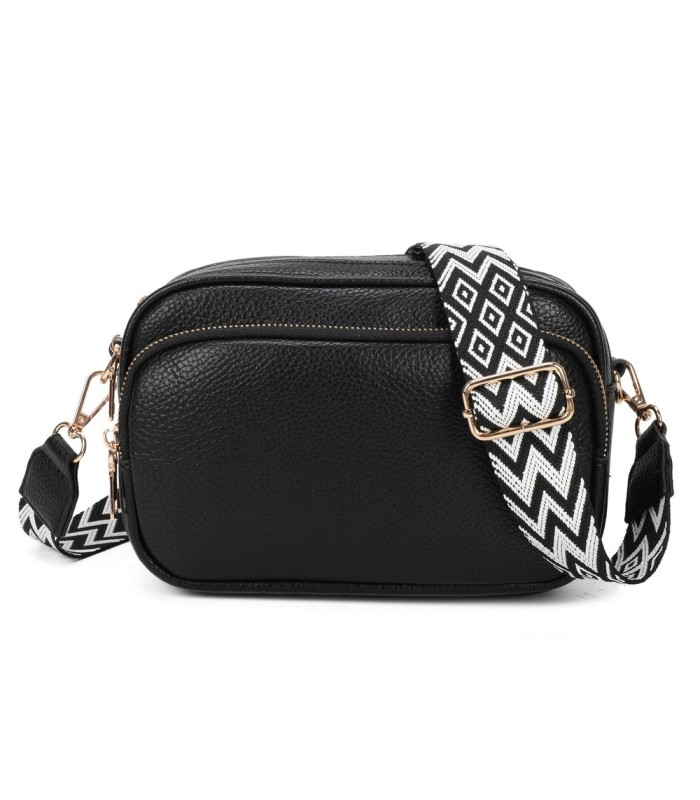 T11766 - Bolso bandolera con motivos geométricos